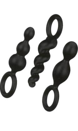 Pack 3 Butt Plugs - Satisfyer - Noir