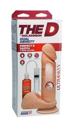 Gode Perfect Squirting ''The D'' - Doc Johnson - Natural - Size 7 Inches