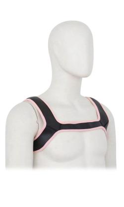 Harnais Neoprene ''X'' - RudeRider - Black/Pink - Size M