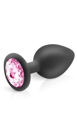 Anal Plug Diamant - Hidden Eden - Black/Pink - Size L