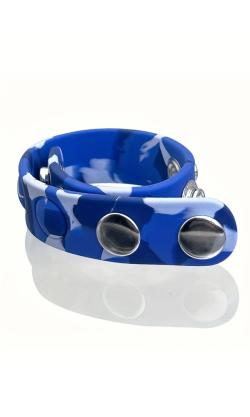 Cock Strap Militaire Camouflage 5 pressions (5P/2P) - Blue/White
