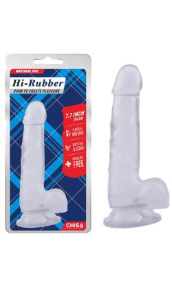 Gode Transparent Hi-Rubber - Chisa Novelties - Clear - Size 7.5 Inches