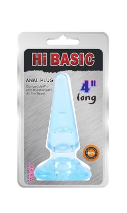 Anal Plug ''Hi-Basic'' 4Inch - Chisa - Bleu