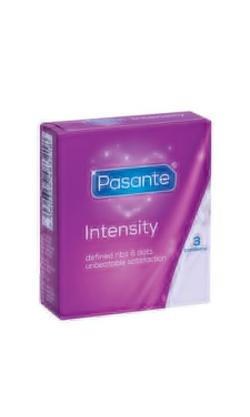 Prservatifs Pasante Ribed Dotted ''Intensity'' - x3