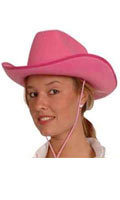 Chapeau Cowboy Dallas - feutre rose