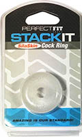 Cliquez pour voir la fiche produit- Stack It SilaSkin Cock Ring - Perfect Fit - Transparent