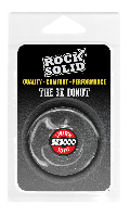 Cliquez pour voir la fiche produit- Anneau Silicone ''The Donut 3X'' - Rock Solid Doc Johnson - Transparent