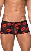 Click to see product infos- Mini Short ''Kiss Me'' Male Power - Black/Red - Size M