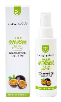 Click to see product infos- Huile de massage ''Gourmande'' - Divinextases Bio - Passion Fruit - 100 ml