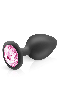 Click to see product infos- Anal Plug Diamant - Hidden Eden - Black/Pink - Size M